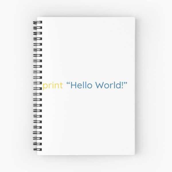 Artikelvorschau, Python-Druck ("Hallo Welt!") | Python-Codierung Merch | Geschenkhemd entworfen und verkauft von trending-cats.