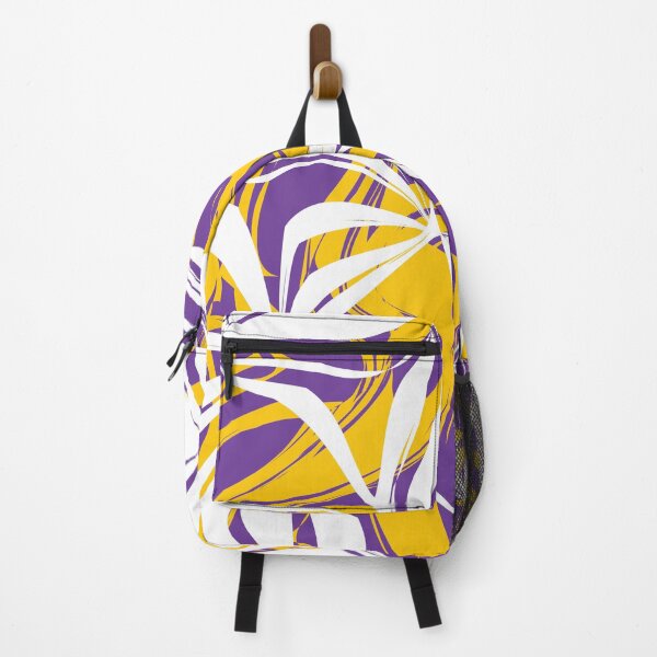 Item preview, Purple yellow and white abstract wavy pattern designed and sold by BLMcreations.
