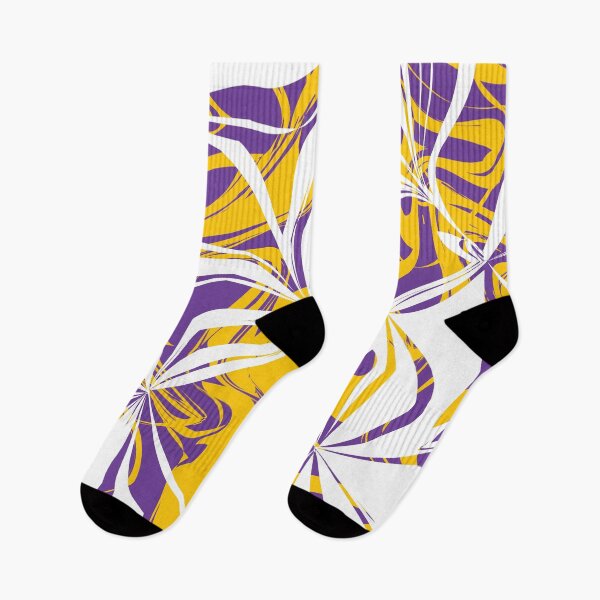 Item preview, Purple yellow and white abstract wavy pattern designed and sold by BLMcreations.
