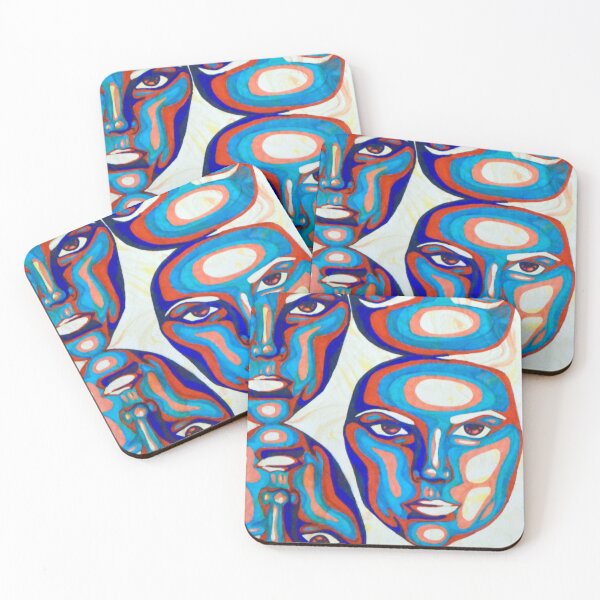 Item preview, Colorful Faces Portrait Pattern Drawing  designed and sold by Mia C.