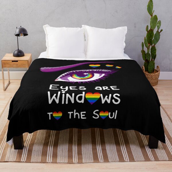 Item preview, LGBTQ Sign Eyes are Windows to the Soul designed and sold by aronia.