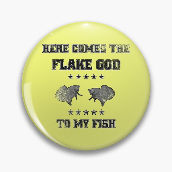 Item preview, Betta Flakefood God Fighting Fish Aquarium Fish Keeper Aquarist Gift designed and sold by TheAplus.