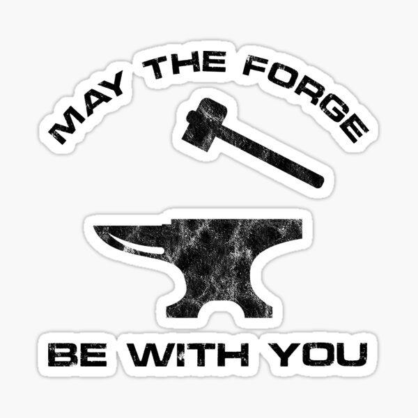 Item preview, May The Forge Be With You designed and sold by Cat Lady Designs.