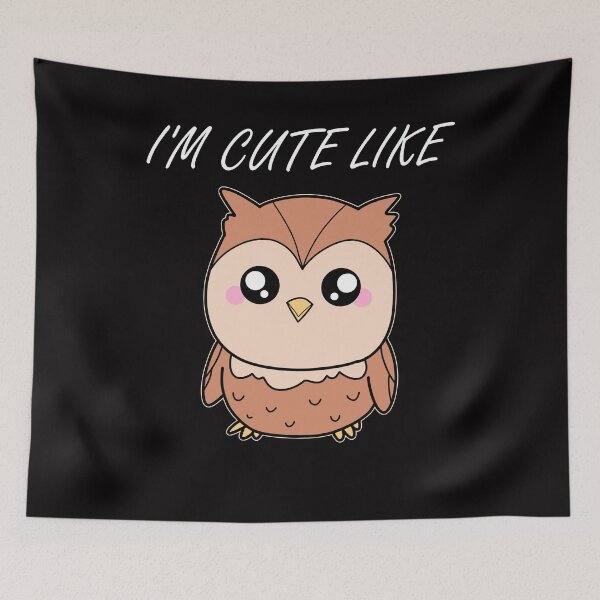 Item preview, Cute owl eagle owl saying designed and sold by Imutobi.