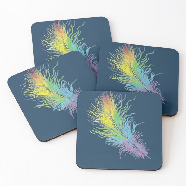 Item preview, Rainbow Feather-dark designed and sold by mernstw.