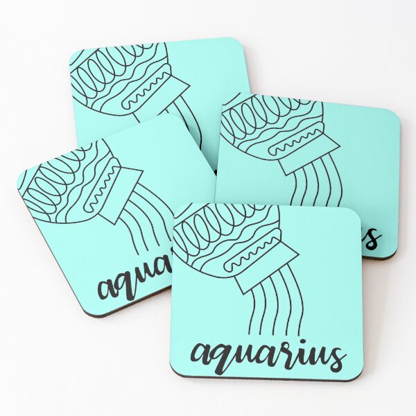 Item preview, ZODIAC LINE ART: AQUARIUS designed and sold by SOLSKETCHES.