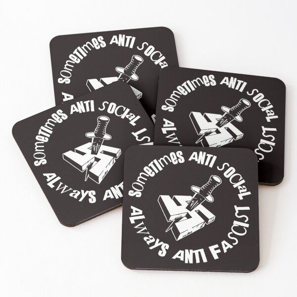 Item preview, sometimes anti social always anti fascist designed and sold by remerasnerdas.
