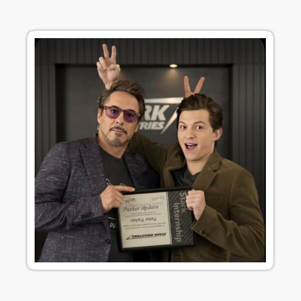 Item preview, Rdj and Tom Holland sticker! designed and sold by StickUrSticker.