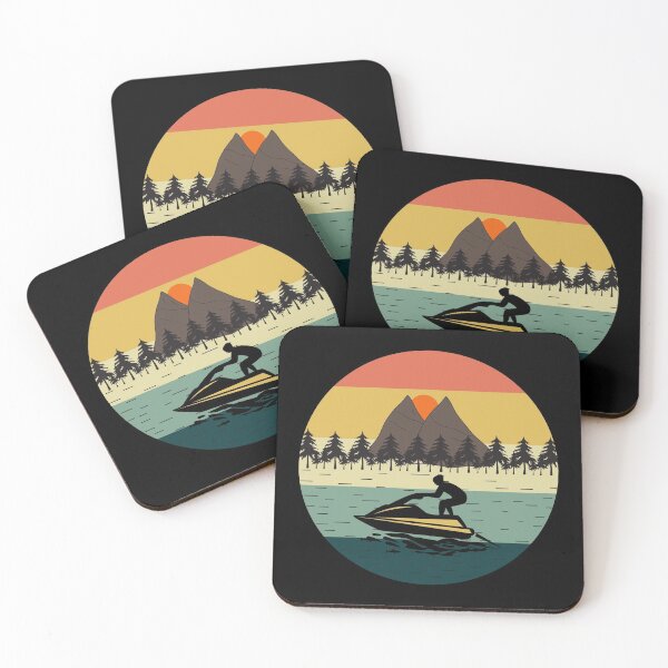 Item preview, Jet Ski Water Sports Boat Sea Summer Beach Vintage Retro designed and sold by CuteDesigns1.
