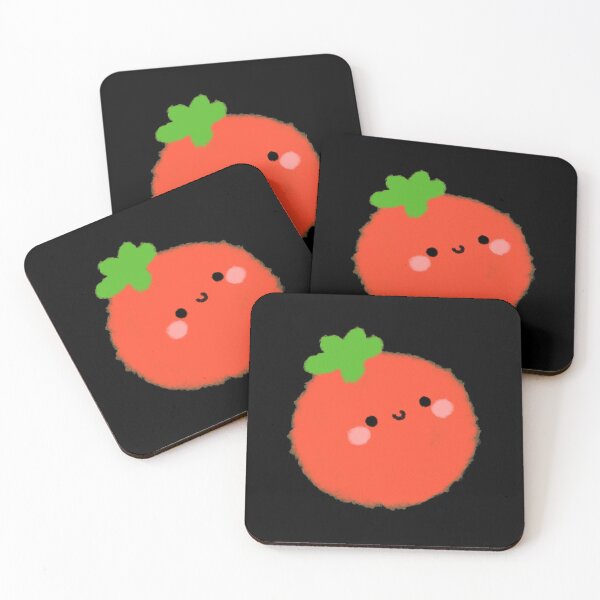 Item preview, Kawaii Red Tomato smiling Vegan Vegetables designed and sold by GLwithUs.