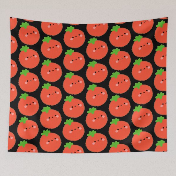 Item preview, Kawaii Red Tomato smiling Vegan Vegetables designed and sold by GLwithUs.