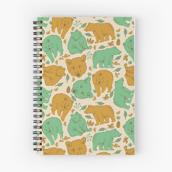 Item preview, Brown bear bear bears pattern - yellow green designed and sold by Kopfzirkus.