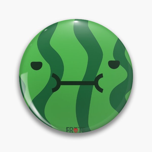 Artikelvorschau, Frute Watermelon Character Pin / Maske entworfen und verkauft von Frute-Official.