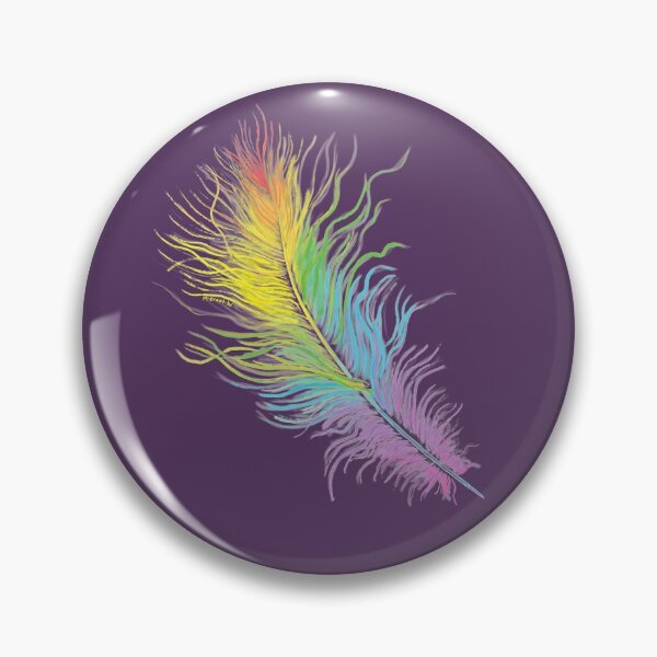 Item preview, Rainbow Feather-purple designed and sold by mernstw.