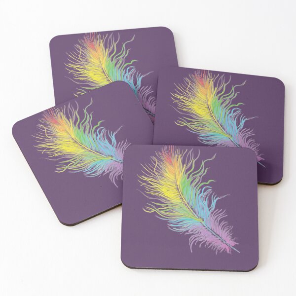 Item preview, Rainbow Feather-purple designed and sold by mernstw.