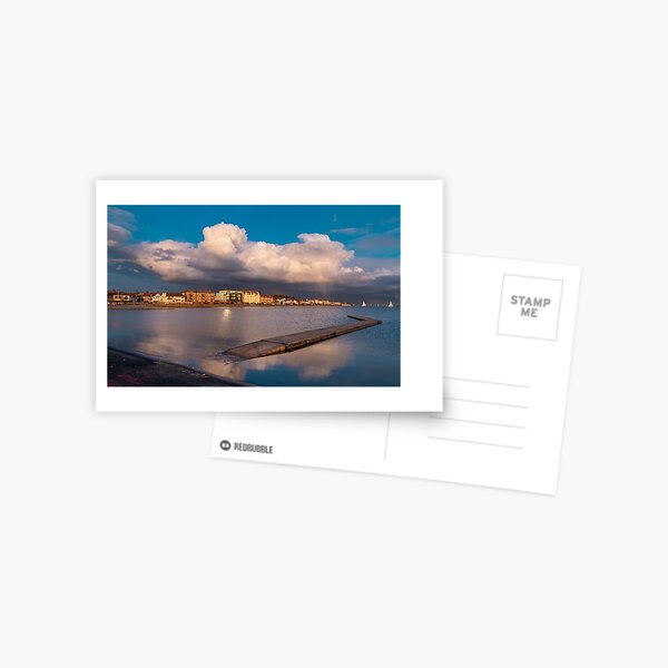 West Kirby Marine Lake Sunset Postcard