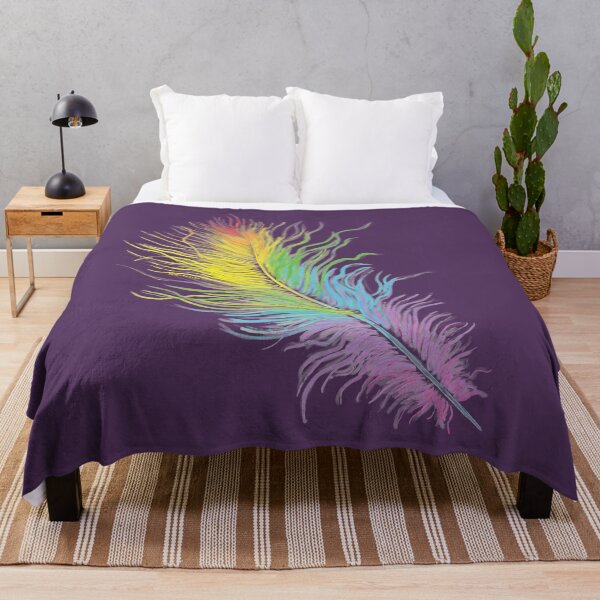 Item preview, Rainbow Feather-purple designed and sold by mernstw.