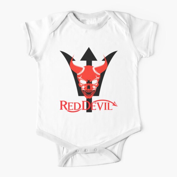 Bodies Bebe Manches Courtes Sur Le Theme Diable Rouge Redbubble