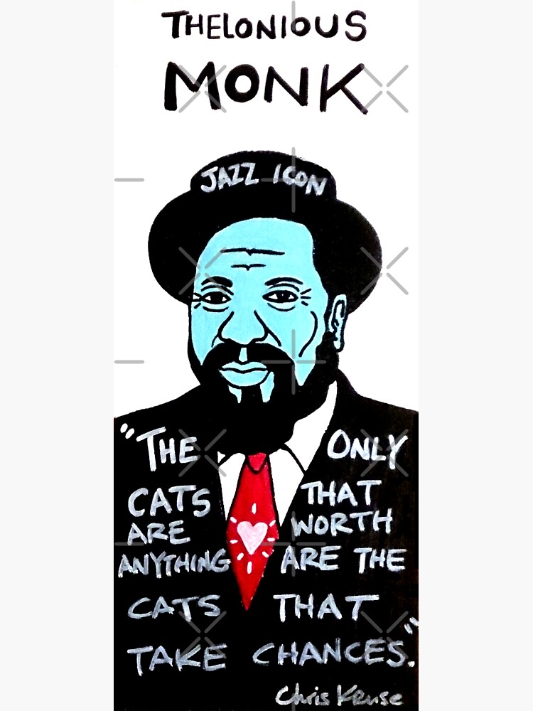 Thelonious Monk Jazz Folk Art by krusefolkart