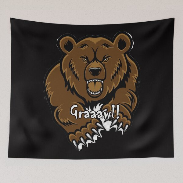 Item preview, Big, Mean and Ferocious Grizzly designed and sold by TeesbyGinyard.