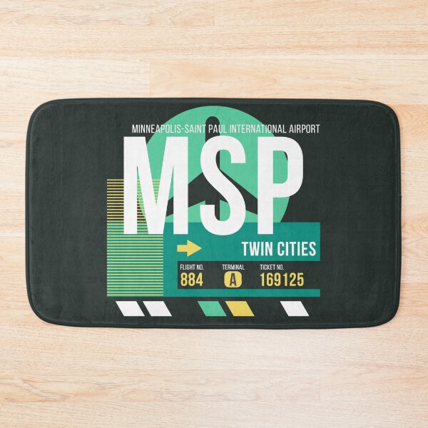 Item preview, Minneapolis-St. Paul, Minnesota (MSP) Airport Code Baggage Tag designed and sold by SLAG-Creative.