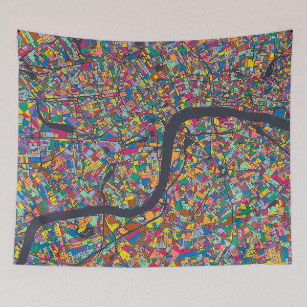 Item preview, London Map - Mosaic - 2021 Colors designed and sold by HomeCities.