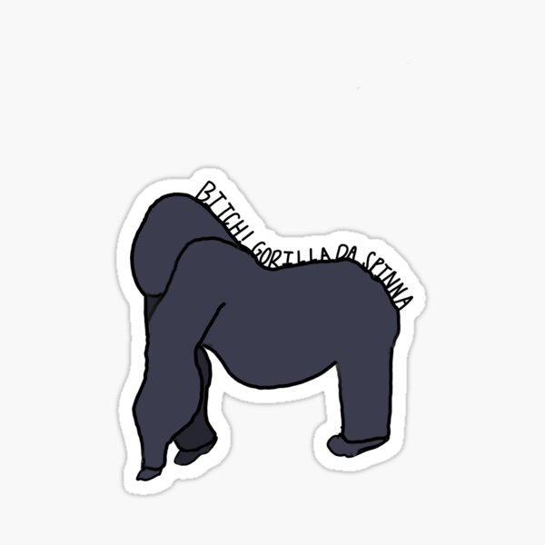 "Gorilla Da Spinna Sticker" Sticker for Sale by lastfridaynite Redbubble