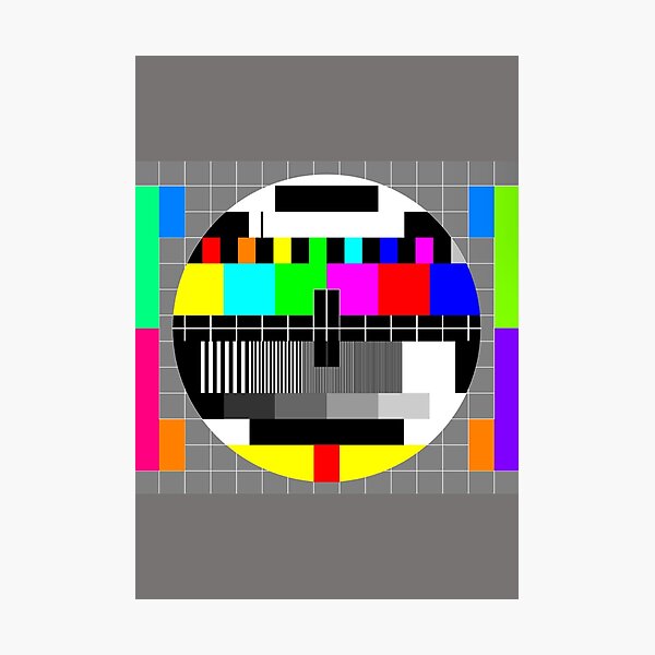 Item preview, Tarjeta de prueba de televisión designed and sold by 3leggeddogg.