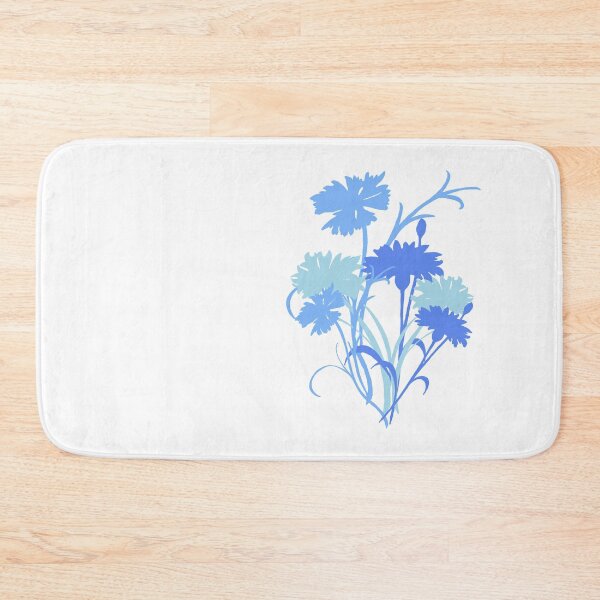 Item preview, field of blue cornflowers designed and sold by tigerr.