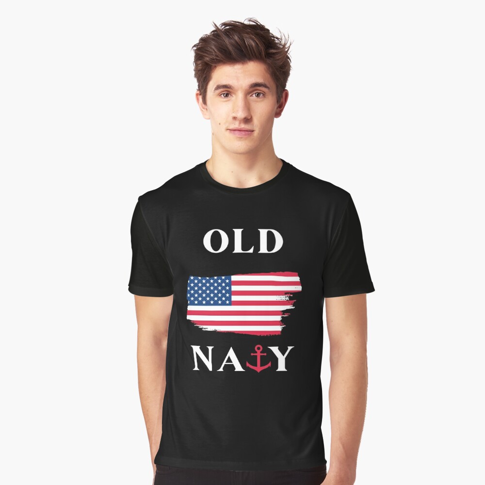 American Flag Old Navy, Navy Flag, Veterans, Fourth Of July Essential T- Shirt for Sale by daguilon