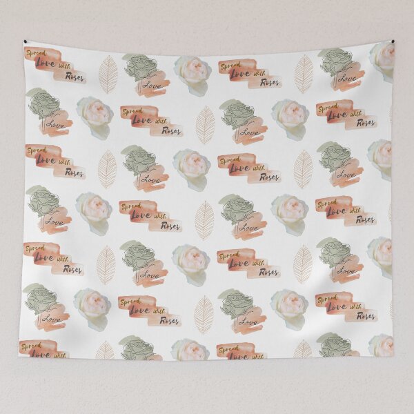 Item preview, Spread love With Roses  -Cute Pastel Floral Collection designed and sold by WildBerryArt.