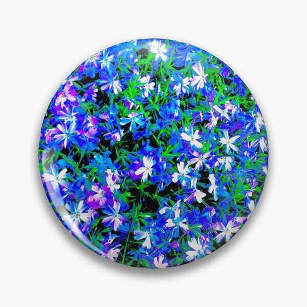 Item preview, Pretty Blue and White Spring Flowers - Nature Photo - Ornamental Plants - Digitally Enhanced designed and sold by Cosmic-Ferret.