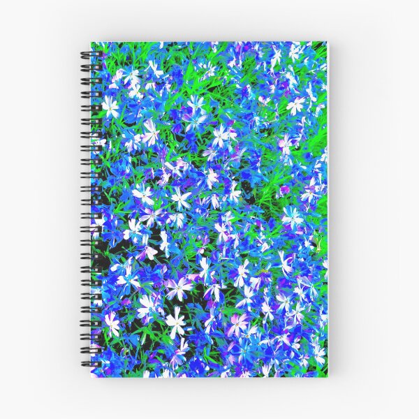 Item preview, Pretty Blue and White Spring Flowers - Nature Photo - Ornamental Plants - Digitally Enhanced designed and sold by Cosmic-Ferret.