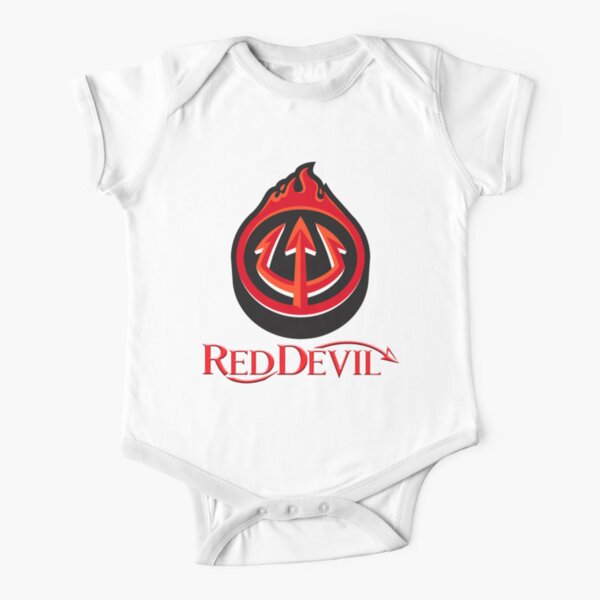 Bodies Bebe Manches Courtes Sur Le Theme Diable Rouge Redbubble