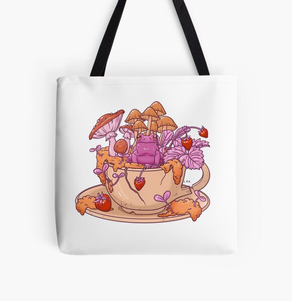 Artikel-Vorschau von Sapphic Frog Toadstool Teetasse, designt und verkauft von Lydia Knight.