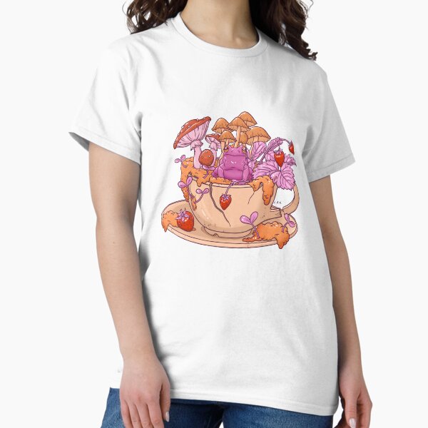 Item preview, Sapphic Frog Toadstool Tea Cup designed and sold by Lydia Knight.
