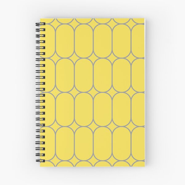Item preview, Mod Pods Retro Geometric Pattern in Lemon Yellow and Light Grey designed and sold by kierkegaard.