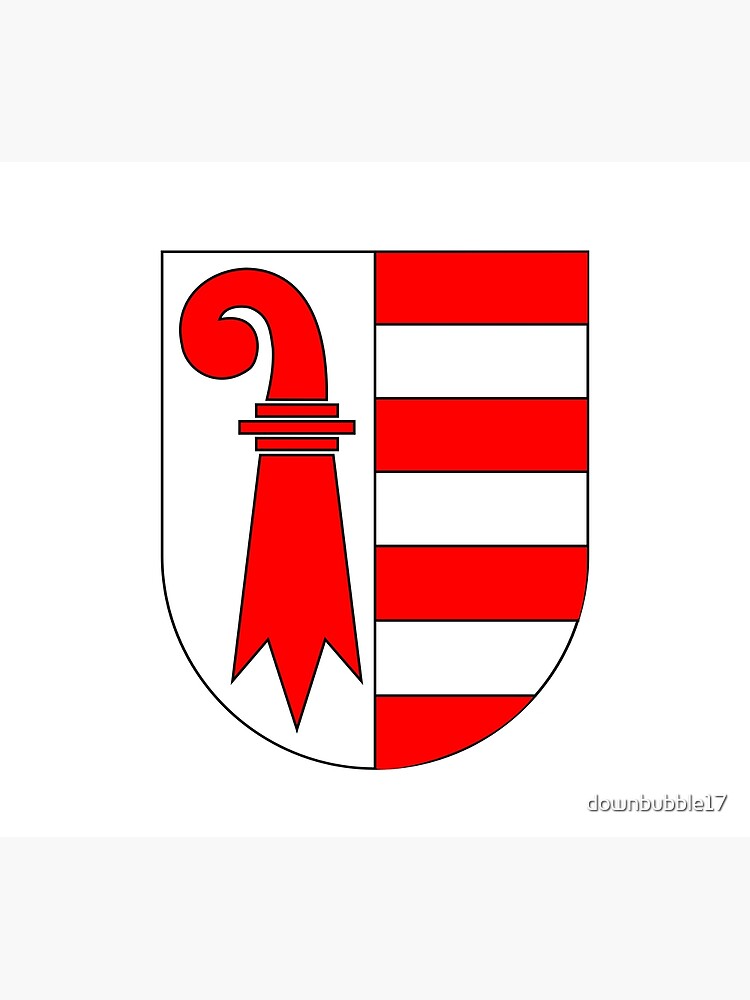 "Jura Wappen Swiss Canton Coat of Arms Shield" Art Print by