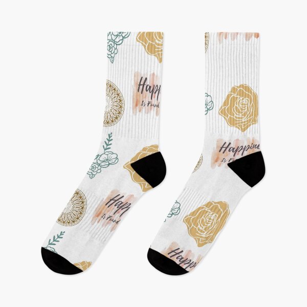 Item preview, Happiness is found in nature - Cute Pastel Floral Collection designed and sold by WildBerryArt.