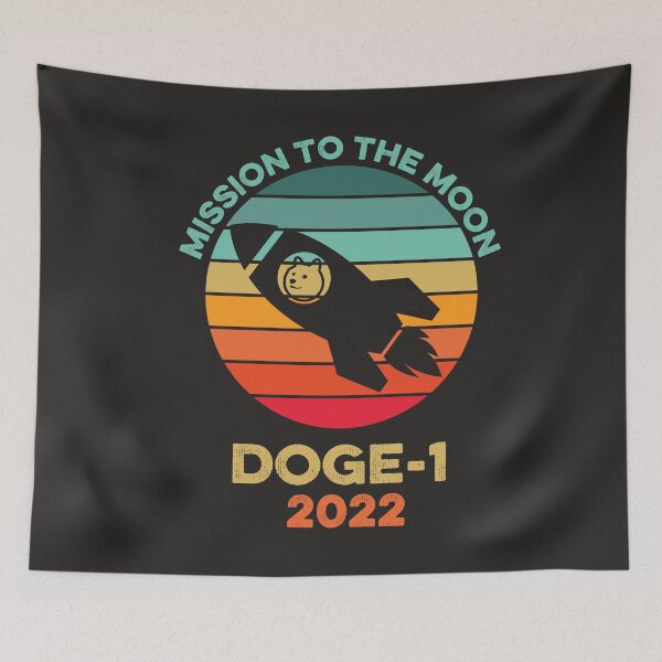 Item preview, Doge-1 Mission To The Moon 2022 Hodl Doge Dogecoin Rocket designed and sold by gkao.