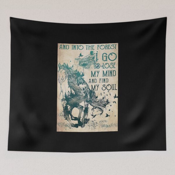 Item preview, Horse Riding Lover Gift  Into The Forest Quotes designed and sold by Douglafa.