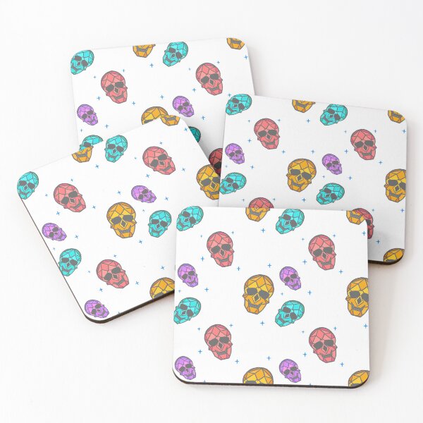 Item preview, Skull geometric repeat pattern designed and sold by laf-digital.