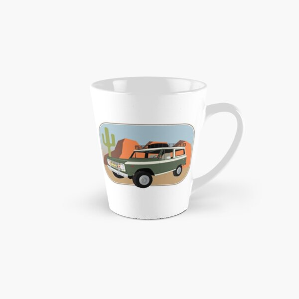 Vintage Green and White Bronco in the Sonora Wilderness Tall Mug
