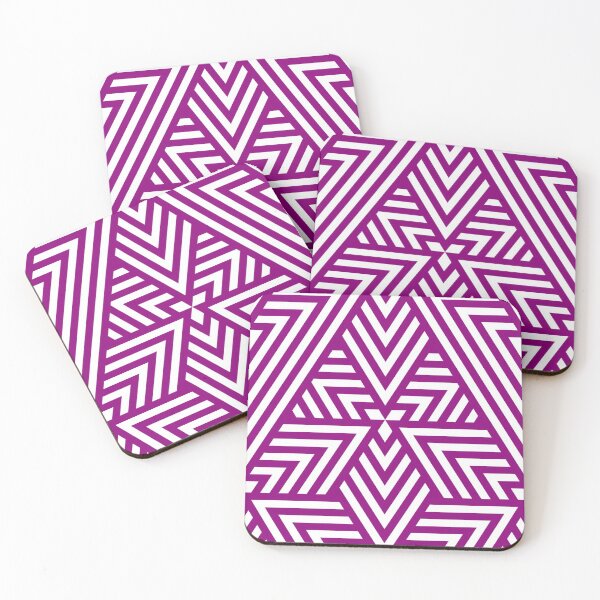 Item preview, Purple and White Repeating Triangle - Art Deco Pattern designed and sold by TMBTM.