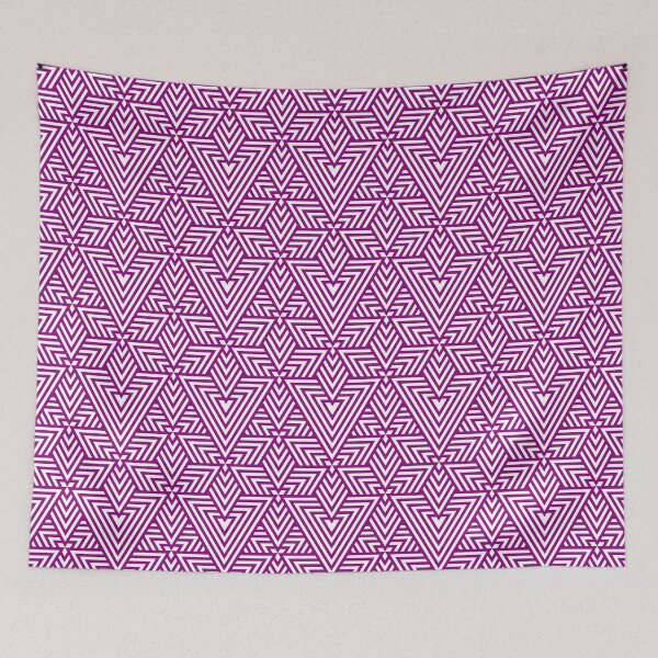 Item preview, Purple and White Repeating Triangle - Art Deco Pattern designed and sold by TMBTM.