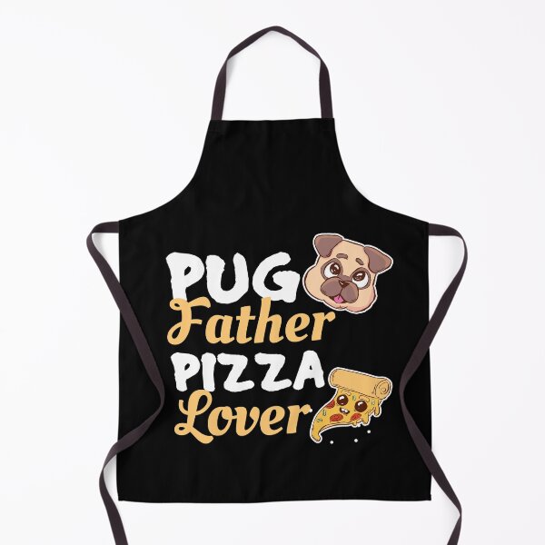 Item preview, Pug father pizza lover designed and sold by MYNAMEISSSOZI.