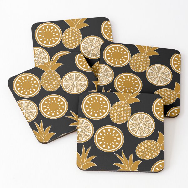 Item preview, Golden Pineapple Pattern 8 designed and sold by kyds.