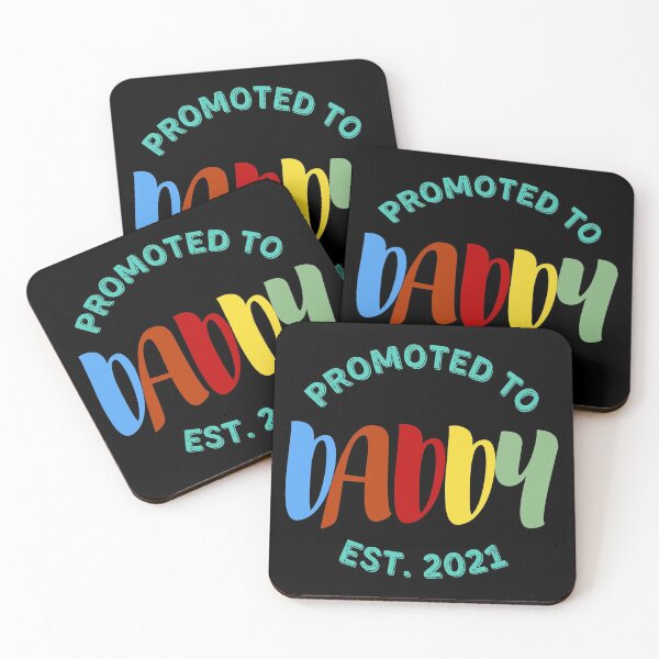 Item preview, Colorful Promoted to Daddy Est 2021 Future Dad Announcement Gift for Father designed and sold by sinceanna.