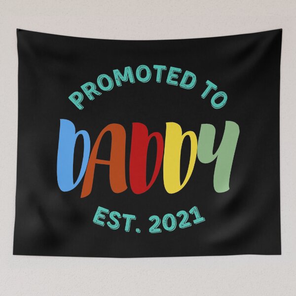 Item preview, Colorful Promoted to Daddy Est 2021 Future Dad Announcement Gift for Father designed and sold by sinceanna.