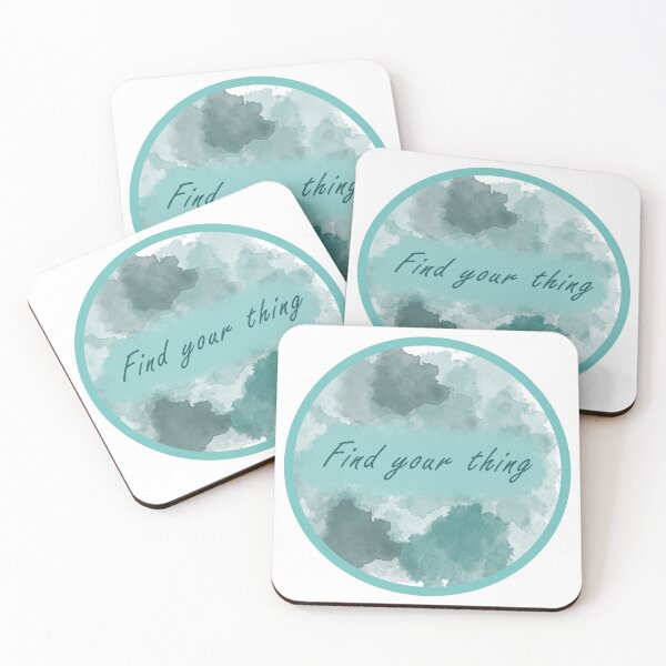 Item preview, Find Your Thing Turquoise Watercolour Splashes designed and sold by pastel-only.